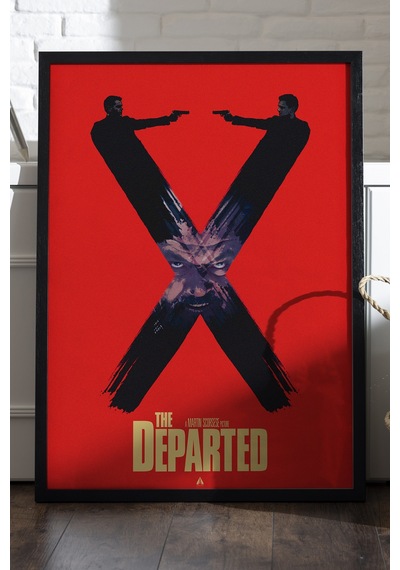 The Departed Siyah Ahşap Çerçeveli Poster, Film Duvar Tablosu