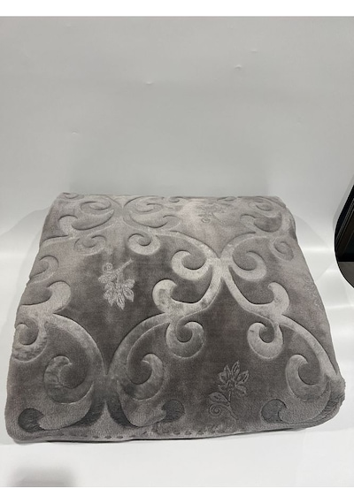 Merinos Pırıltı Battaniye Çift Kişilik Gri Renk 220 X 240 Boyut/ebat Gri