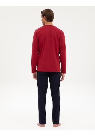Pierre Cardin Erkek Bordo Pijama Takım 50322570-900 Bordo