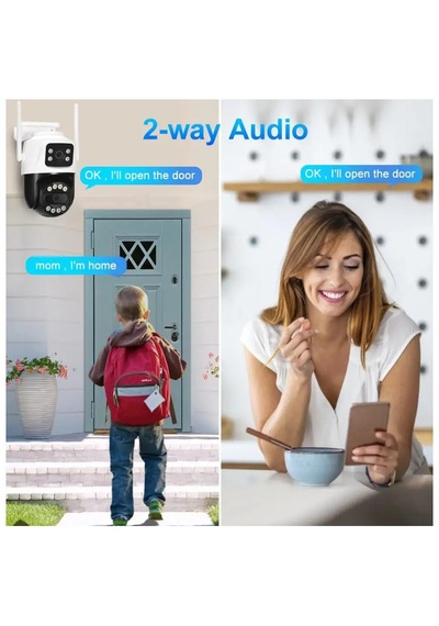 Avenir Av-s304 4mp Wifi Çift Yönlü Ses Çift Kameralı Okam Pro App