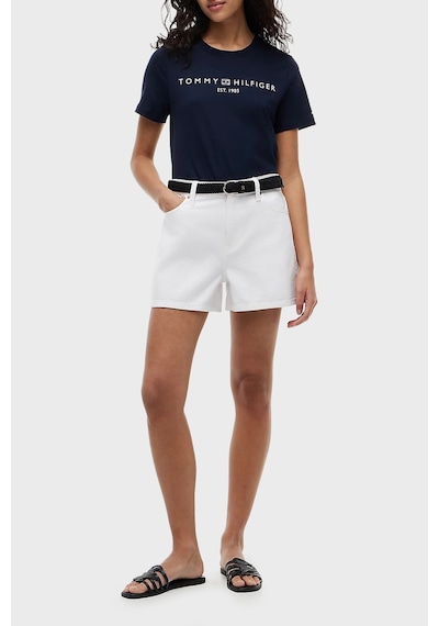 Tommy Hilfiger Bayan T Shirt Ww0ww40276 C1g Lacivert Lacivert