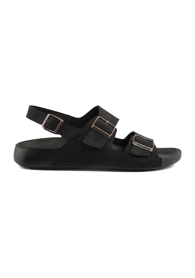 Roy Jones Barcelona Urban Sandals Rahat Yumuşak Tabanlı Erkek Sandalet-siyah Siyah