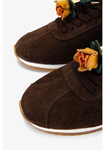 Valmenti Kadın Hakiki Deri Kahverengi Süet Sneakers & Spor Ayakkabı 1009 182 Bn Ayk Y26 Kahve Suet