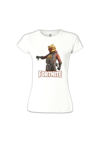 Fortnite - Gutbomb Beyaz Kadın Tshirt 001