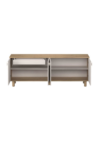 Bohem 4 Kapaklı İç Çekmeceli Konsol - Florida Meşe/vizon 207x79x45 Cm Bohem 4 Kapaklı İç Çekmeceli Konsol - Florida Meşe/vizon 207x79x45 Cm