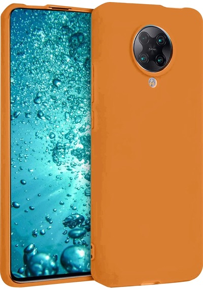 Cosmotex Newface Xiaomi Redmi K30 Pro Kılıf Nano İçi Kadife Silikon - Turuncu