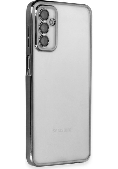 Muratech Newface Samsung Uyumlu Galaxy M23 Kılıf Razer Lensli Silikon - Siyah