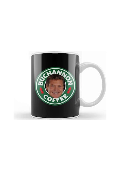 Baywatch Buchannon Coffee David Hasselhoff Starbucks Logo Kupa Bardak Porselen Karışık