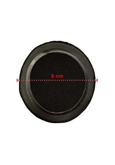 8 Cm Kulaklık Yastığı 8 Cm Kulaklık Kılıfı 8 Cm Kulaklık Pedi Siyah