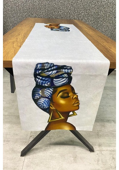 Kadın Desenli Modern Runner 40x140 Cm Renkli