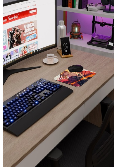 Fullmetal Alchemist Brotherhood Anime V2 - 22x18 Gaming Kauçuk Kaymaz Taban Mouse Pad Fare Altlığı