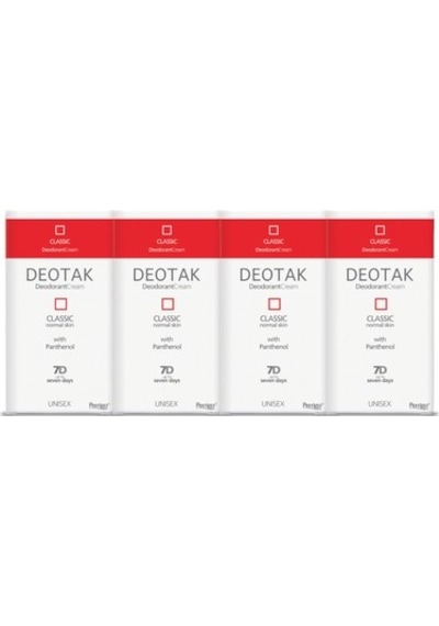 Deotak Classic Unisex Krem Deodorant 35 ML x 4