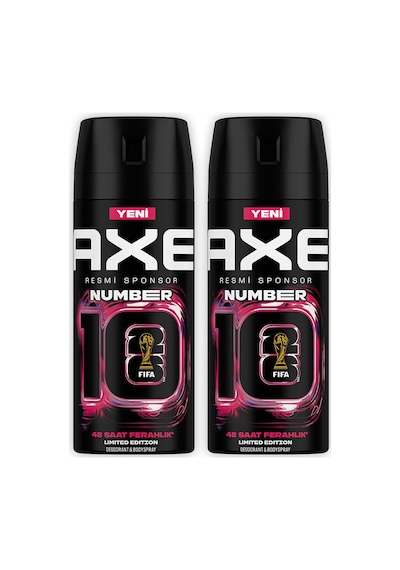 Axe Erkek Deodorant Number 10 Body Spray Limited Edition 150 Ml X2