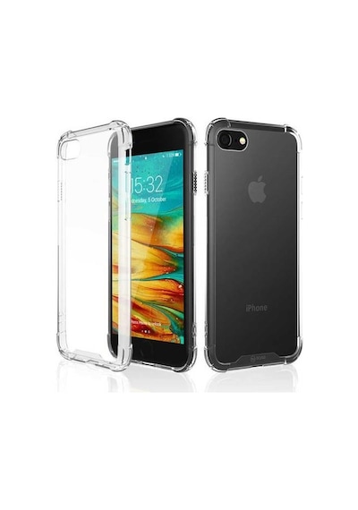 Apple Uyumlu iPhone SE 2020 Kapak Şeffaf Airbag Köşe Korumalı Antishock Silikon Kapak