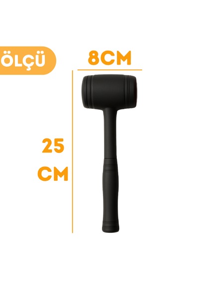 Beylini 50lik Kauçuk Tokmak Fayansçı Tokmağı Tadilat Siyah Renk