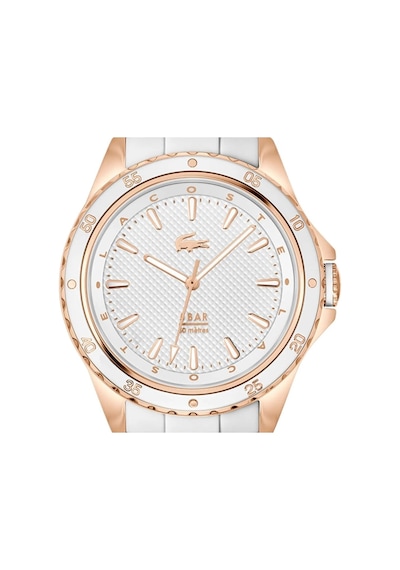 Lacoste Lac2001428 Beyaz Silikon Kordon Kadın Kol Saati Rose Gold