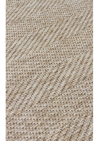Bespoky Modern Düz Koridor Halısı Kilim Ekru - Krem