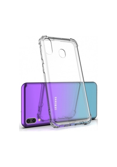 Blogy Galaxy M20 İle Uyumlu Crystal Fit Kılıf Crystal Clear