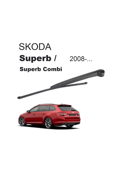 NVR Skoda SuperB Arka Silecek Kolu Süpürgesi Takım 2008 Sonrası