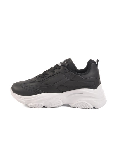 Siyah Beyaz Bağcıklı Kadın Sneaker Drk171 G Siyah-beyaz