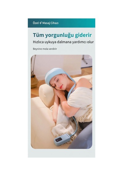 Baş Masaj Aleti Isıtmalı Elektrikli Kafa Hava Basıncı Sıcak Kompres Fizyoterapi Uyku Yardımı Diğer