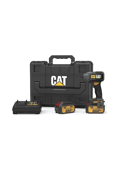 Cat Dx71.2 18 Volt 4.0ah Li-ion Çift Akülü 215nm Kömürsüz Profesyonel Şarjlı Darbeli Tornavida