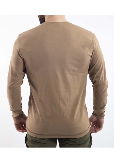 Outdoor T-shirt Basic Pamuklu Erkek Basetı04 Bej