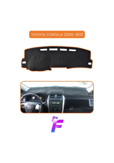 Toyota Corolla 2006-2012 Araca Özel Torpido Örtüsü Ön Göğüs Kılıfı Tam Koruma Kaymaz B34
