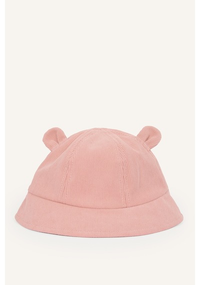 Defacto Kulak Aplikeli Fitilli Kadife Bucket Şapka Kız Bebek I1108a526wnpn300 Pembe-pn300