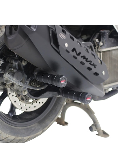 GP Kompozit Yamaha NMAX 125 / 155 2015-2025 Uyumlu Egzoz Koruma Takozu Siyah