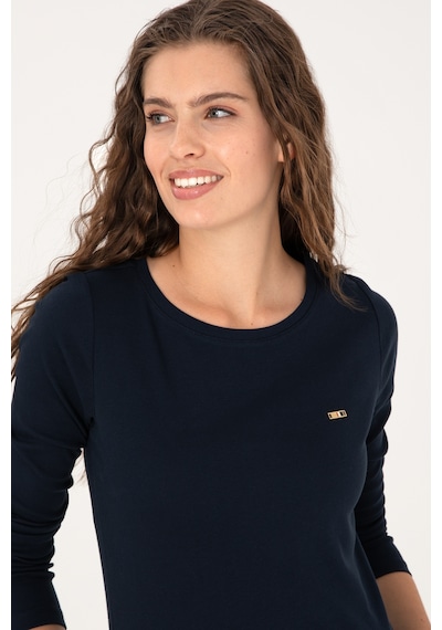 U.S. Polo Assn. Kadın Lacivert Slim Bisiklet Yaka Basic Sweatshırt 50315419-VR033 U.S. Polo Assn. Kadın Lacivert Slim Bisiklet Yaka Basic Sweatshırt 50315419-VR033
