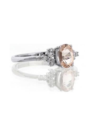 Morganite Tektaş Vintage Yüzük