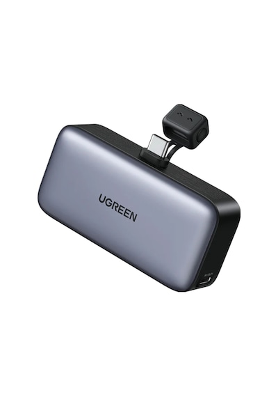 Ugreen Mini 5000 mAh 22.5 W 2 Port Taşınabilir Şarj Cihazı Gri