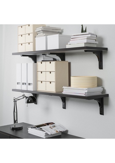Ikea Bergshult/ramshult Duvar Rafı Kombinasyonu 120x30 Cm Kahverengi