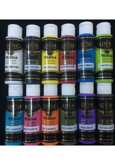 Craft Hobi 12 Adet Cadence 70 Ml Akrilik Boya Seti / Set-3 12 Adet 70 Ml Akrilik Boya Seti /