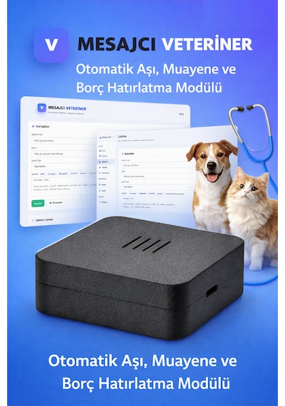 Mesajcı Veteriner Otomatik Aşı, Muayene Ve Borç Hatırlatma Modülü