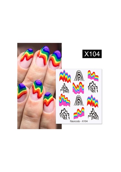 Su Transferli Nail Art Sticker X104 53013-4