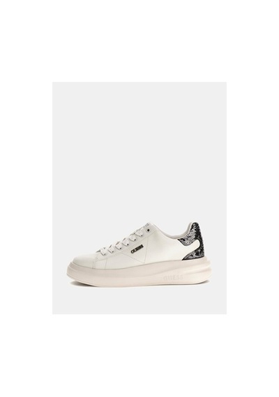Guess Elbina10 Kadın Beyaz/gümüş Deri Sneaker Flfe10ele12-whısı Beyaz/gümüş