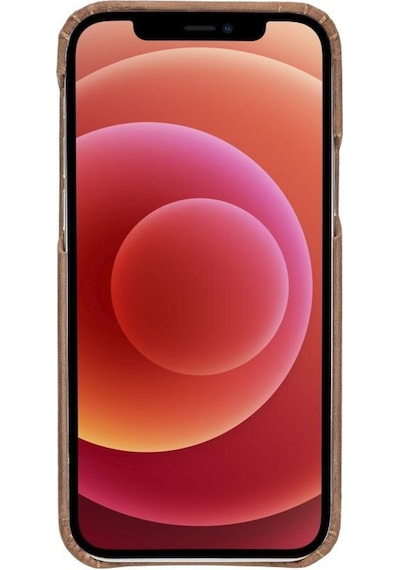 Apple Uyumlu iPhone 12 Pro Deri Arka Kapak F360 G2 Antik Kahve