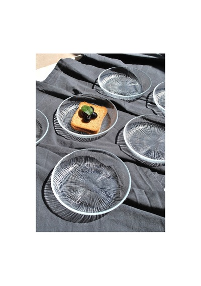 6'lı Cam Kase Mini Kahvaltılık Çerezlik Meze Tabağı 12 Cm İkramlık- Linya Şeffaf