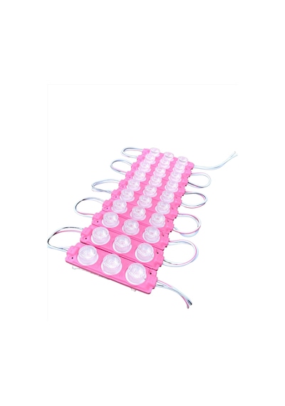 3 Ledli Modül Led Pembe 10 Adet