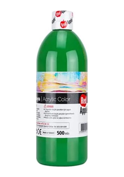 Red Apple Akrilik Boya 10x500 Gr 10'lu Set Çok Renkli