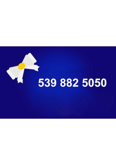 Daha Önce Hiç Kullanılmamış Turkcell 539'Lu Numara 539 882 5050
