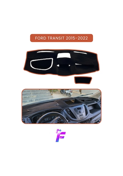 Ford Transit 2015-2022 Araca Özel Torpido Örtüsü Ön Göğüs Kılıfı Tam Koruma Oto Aksesuar Tc16 Torpido Halısı