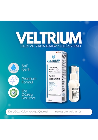 Veltrium Deri Ve Yara Bakım Solüsyonu 100 ML