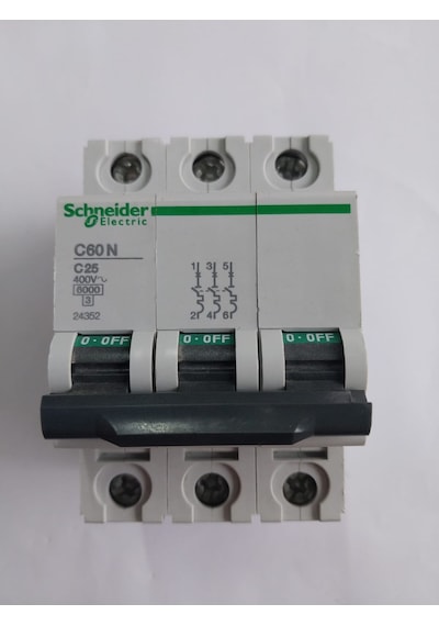 Schneider 3x25 Amper C Tipi Otomatik Sigorta. C60N serisi