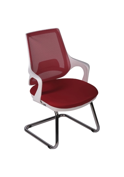 Ofisbazaar Buya Beyaz Fileli Misafir Koltuğu Ergonomik Toplantı Ve Bekleme Koltuğu Kırmızı Kırmızı Ofisbazaar Buya Beyaz Fileli Misafir Koltuğu Ergonomik Toplantı Ve Bekleme Koltuğu Kırmızı Kırmızı
