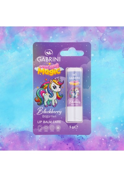 Gabrini Unicorn Kids Lipcare Böğürtlen
