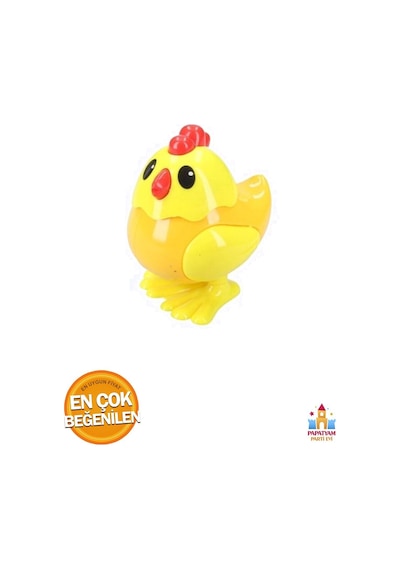 Müzikli Işıklı Yürüyen Balık 23 Cm Kırmızı & Kurmalı Zıplayan Civciv 8 Cm Sarı - Çocukların Favori O