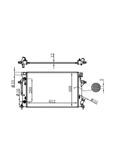 ORIS BHY912016 Radyatör Brazing Elantra-İ30 1.6İ 2015 610X398X16 At